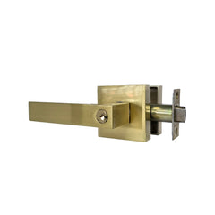 Cerradura de Manija Metálica Maciza 360 - Dorado Satín