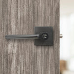 Manija moderna IDEACE 380 grafito satín para puerta principal