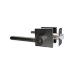 manija moderna para puerta, herraje de diseño, manija minimalista, manija grafito satín.