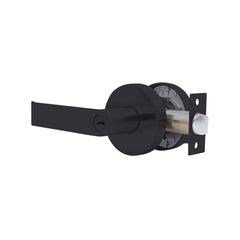 Cerradura de Manija Metálica Maciza 370 - Negro Mate