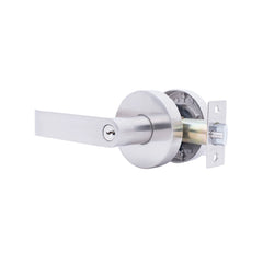 Cerradura de Manija Metálica Maciza 370 - Cromo Mate